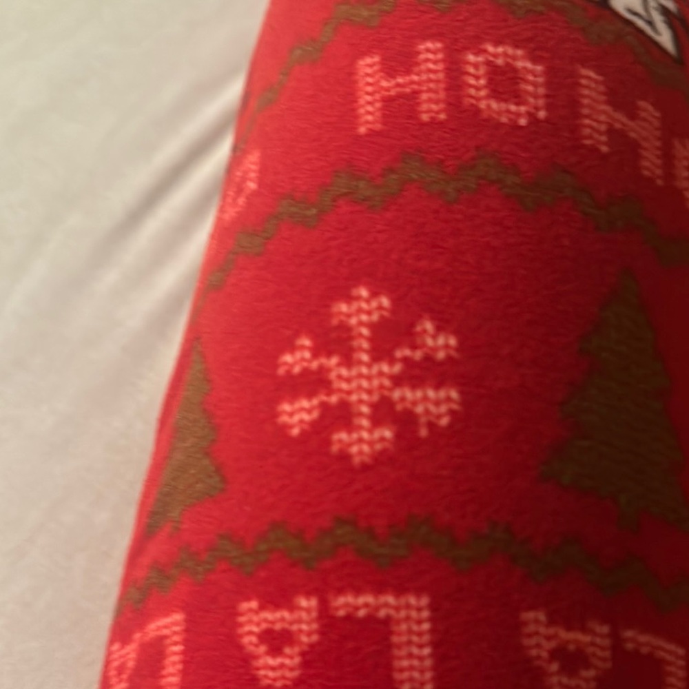 Festive Red Holiday Leggings